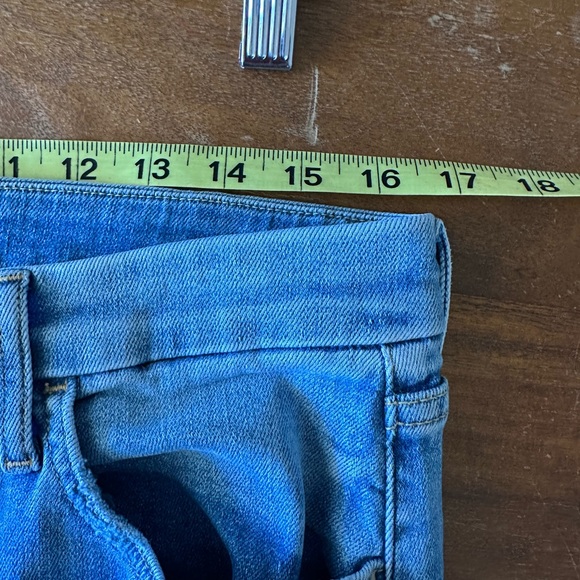 Frank & Eileen Galway Faded Light Blue Wide-Leg Cropped Jeans size 31 - Picture 4 of 11